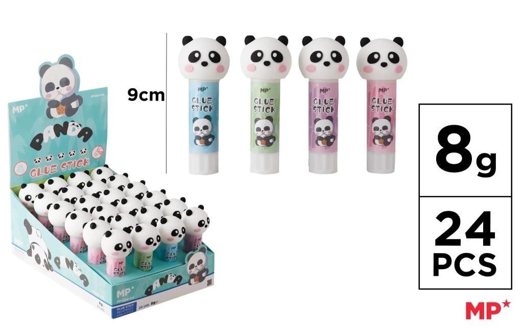 Panda Glue stick 8g - 24 pieces - ideal for school and office