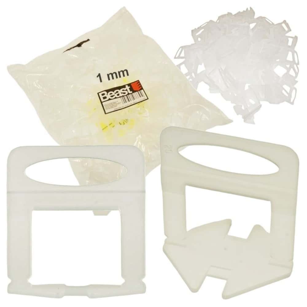 Tile Leveling Clips 1 mm - 100 pcs for perfect results