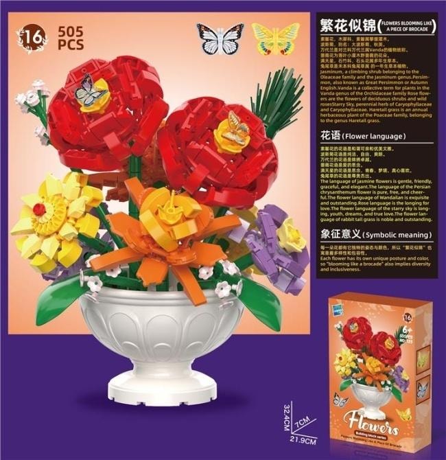 Blocks 505el Flowers - Construction set for creative minds