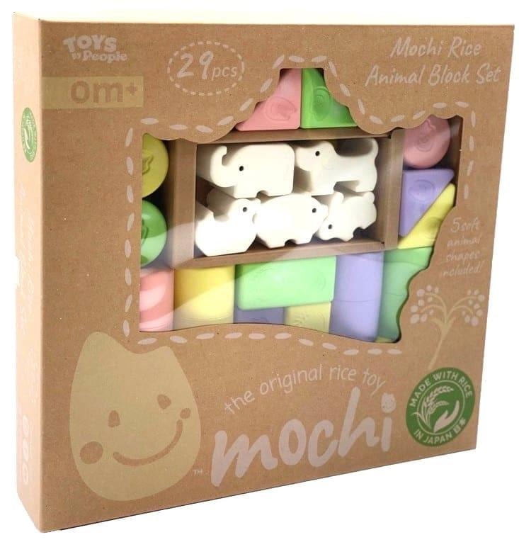 Mochi Ecological blocks made of natural rice 29 pieces - perfect for playing