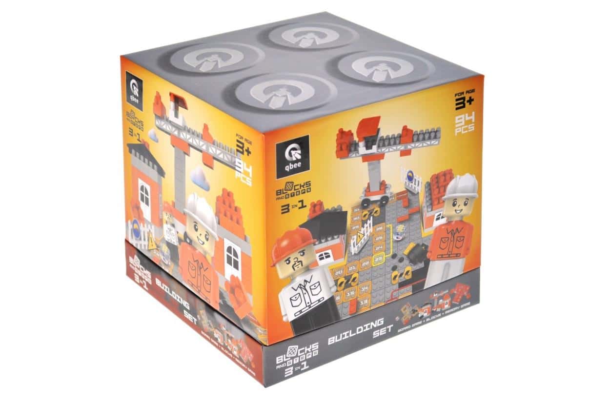 Block&Steps Construction Blocks - Building Set with Board Game 3in1