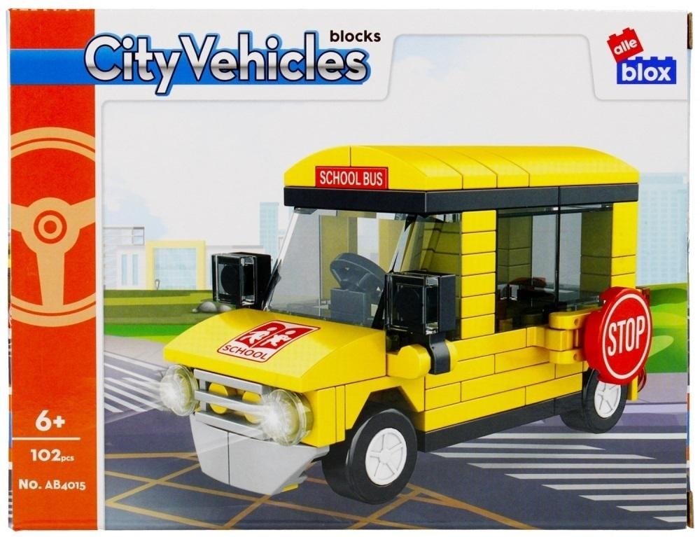 ALLEBLOX City Construction Blocks 102 pieces - develop your child's creativity