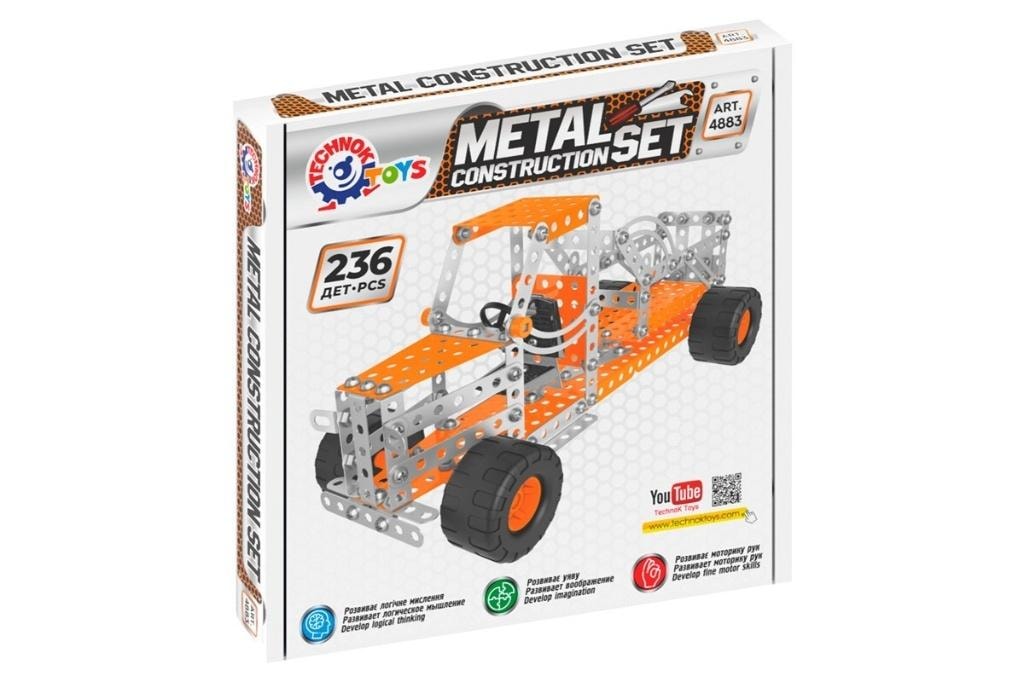 Technok Metal construction blocks - 4883 pieces for a little engineer