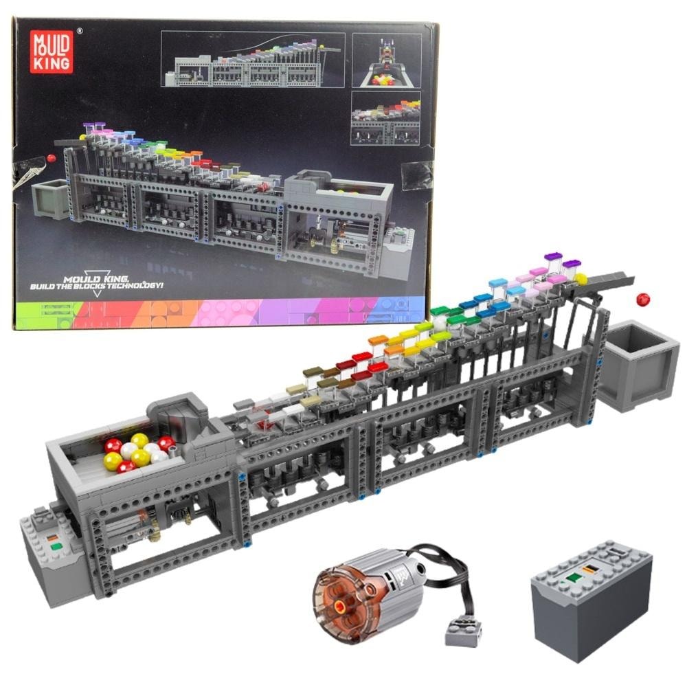 Construction Blocks Ball Track with Motor - 1038 Pieces