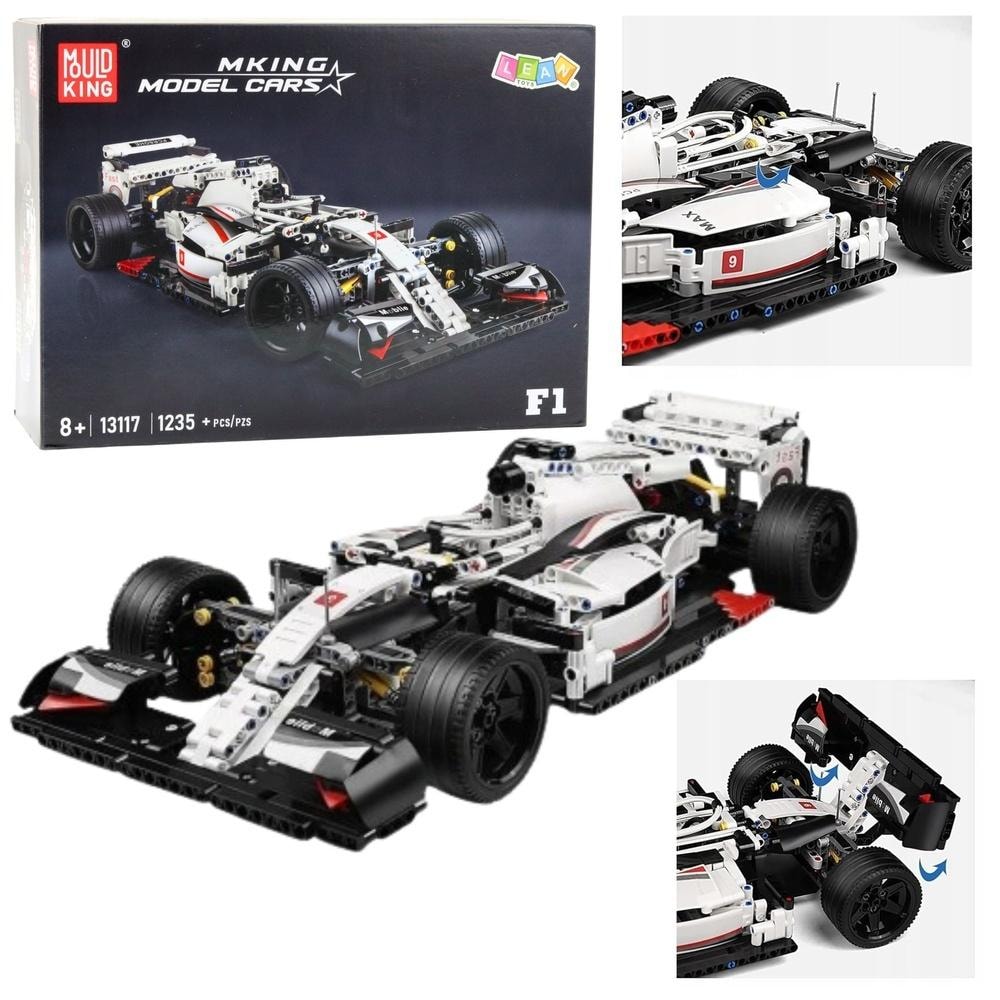 Mudking F1 Race Car - Construction Blocks 1235 pieces
