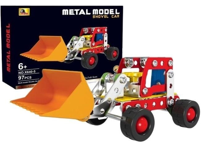 HEO Metal Model - Metal construction kit for building a bulldozer