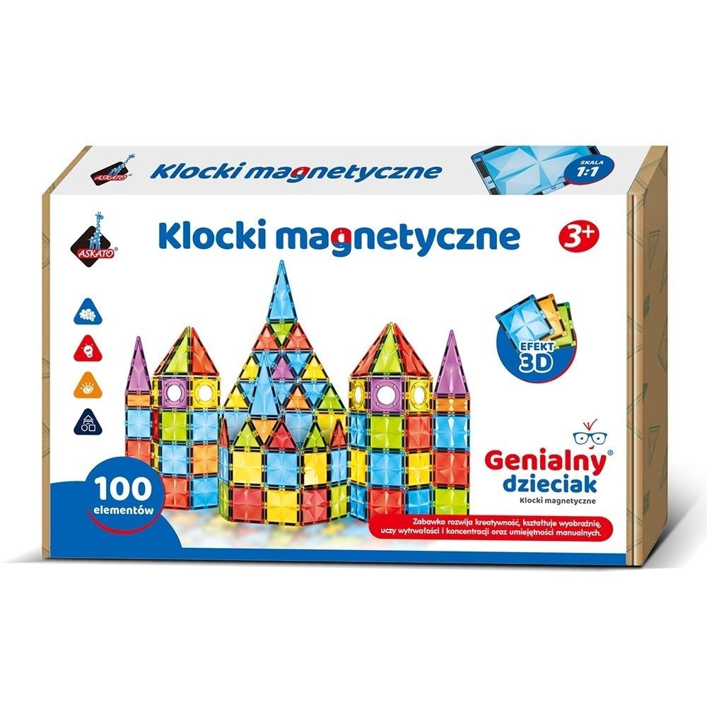 Magnetic building blocks - 100 pieces of creative fun for kids