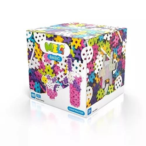 Meli Basic Constructor Pink - 400 pieces construction blocks