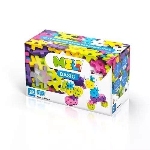 Meli Basic Pink Construction Blocks 50 pieces - creative fun for kids