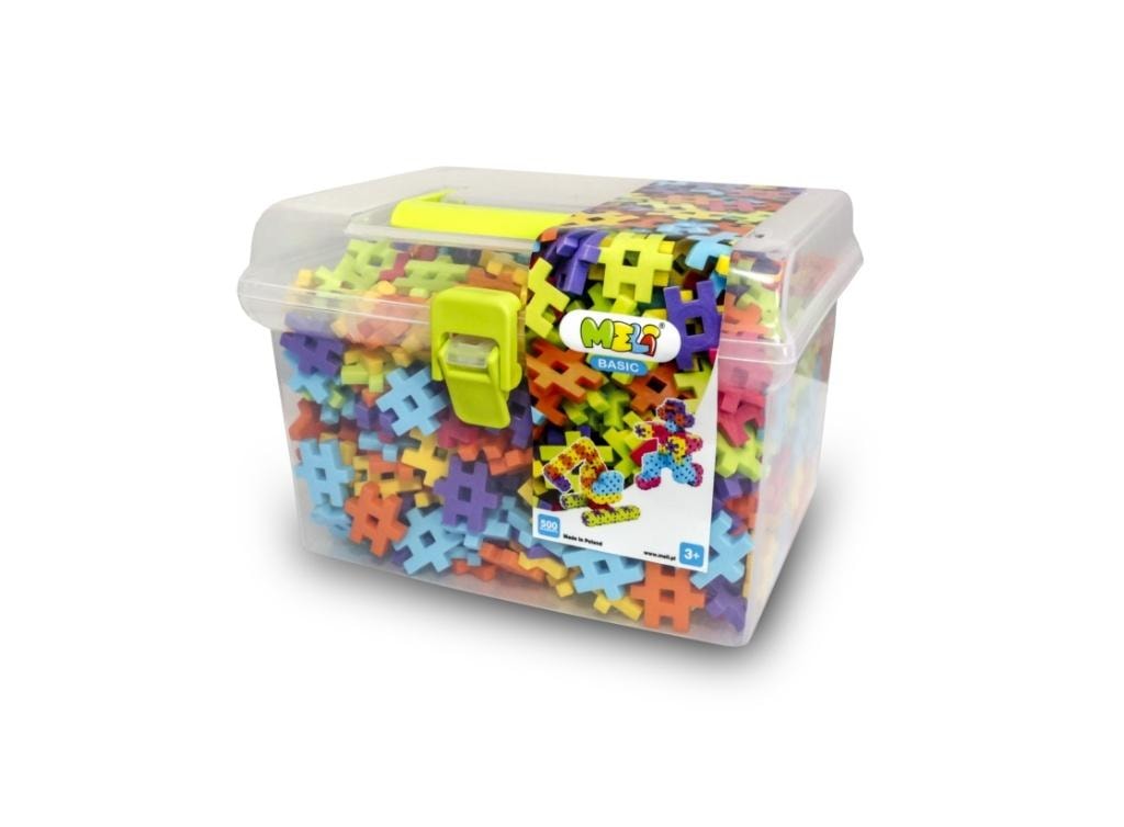 Meli Basic Travel Box - 500 pieces construction blocks - perfect for travel