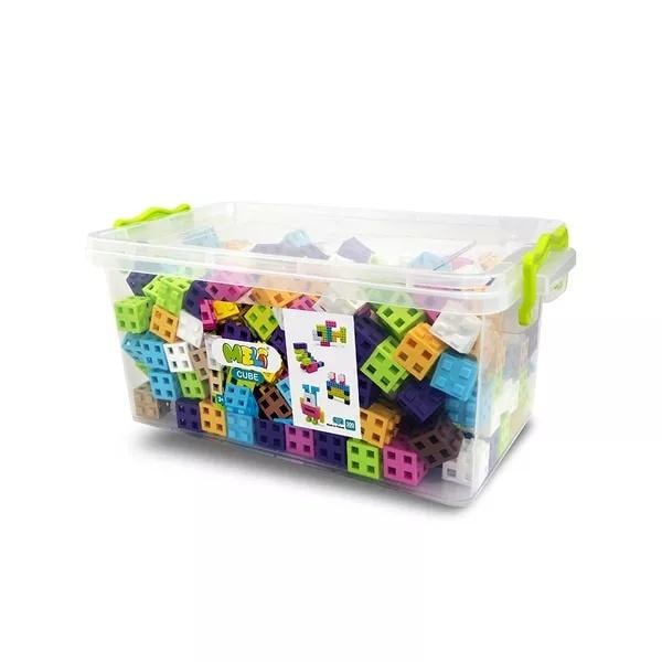 Meli Cube Pink Edu - Construction Blocks 300 pieces - perfect as a gift