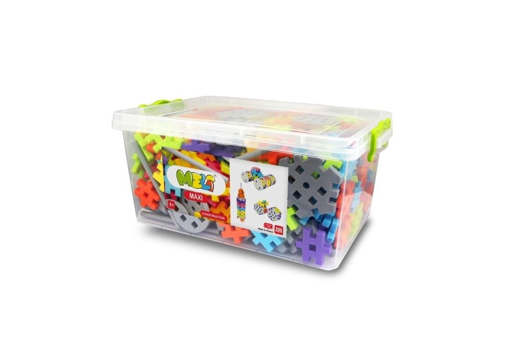 Meli Maxi Constructor Edu - Construction Blocks - 350 pieces - Develop creativity!