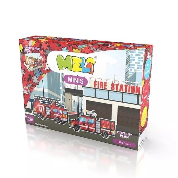 Meli Minis Fire 2in1 - Firefighter blocks for little heroes!