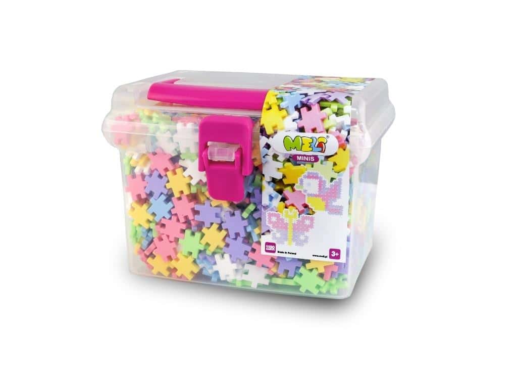 Meli Minis Pastel Travel Box - Building blocks 1100 pieces