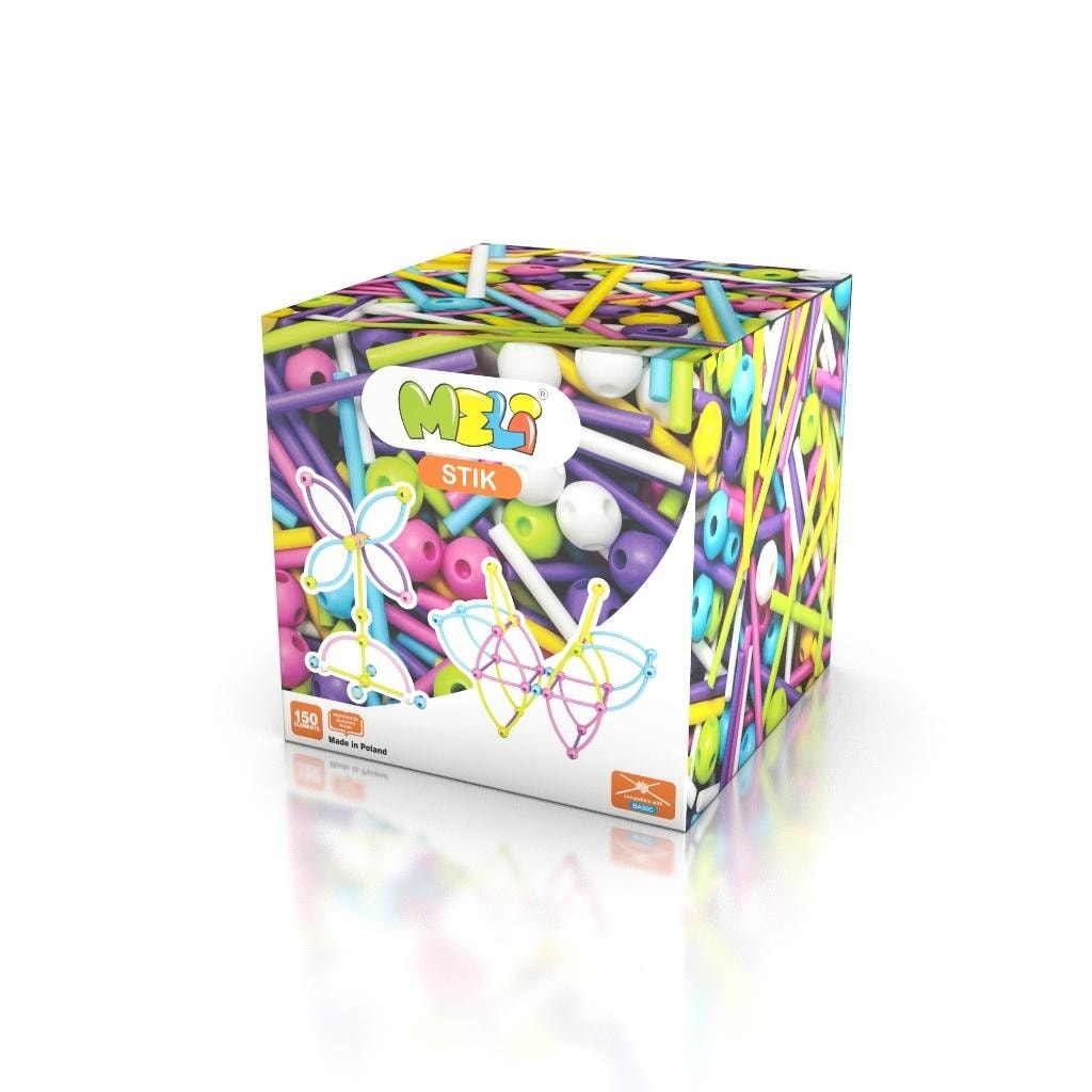 Meli Stik Pink - Construction Blocks 150 pieces - Develop creativity