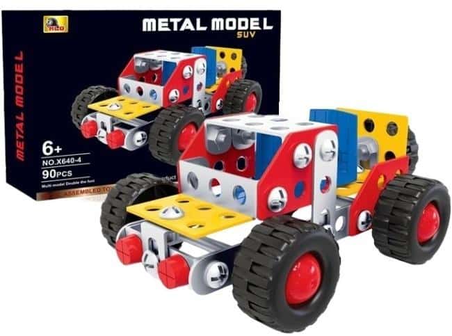 Metal construction blocks SUV 88 pieces - develop creativity!