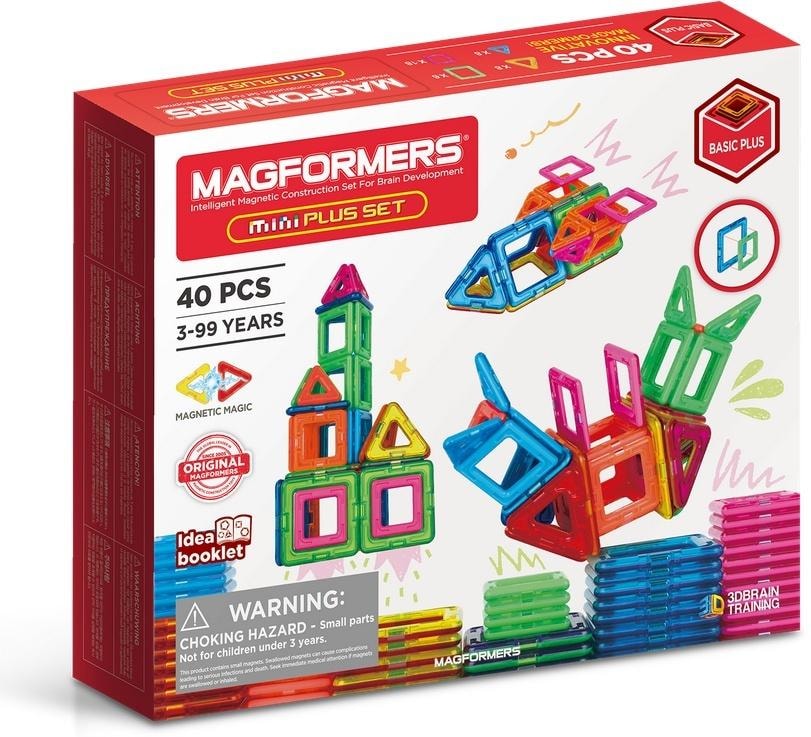 Magformers Magnetic Blocks Mini Plus Set 40 pieces - creative fun