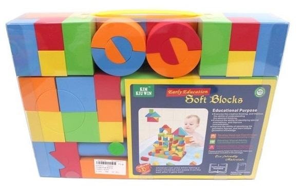 Foam blocks - 104 pieces of educational fun for children