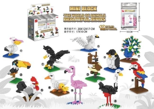 Mini Blocks Bricks Beautiful Birds - Create Your Own Mini Zoo!