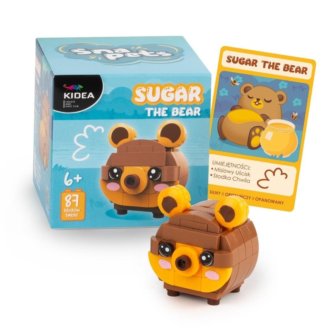 Kidea Snapets Brown Bear - Building blocks for children
