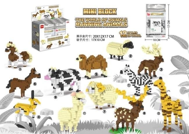 Mini Building Blocks Animals MIX - Build your own zoo!
