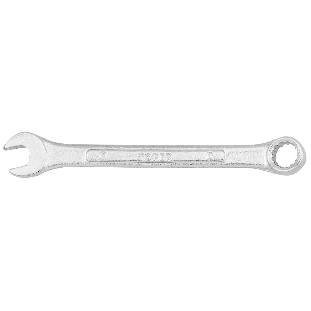 TOPEX Combination wrench 8 x 110 mm - reliable in every workshop