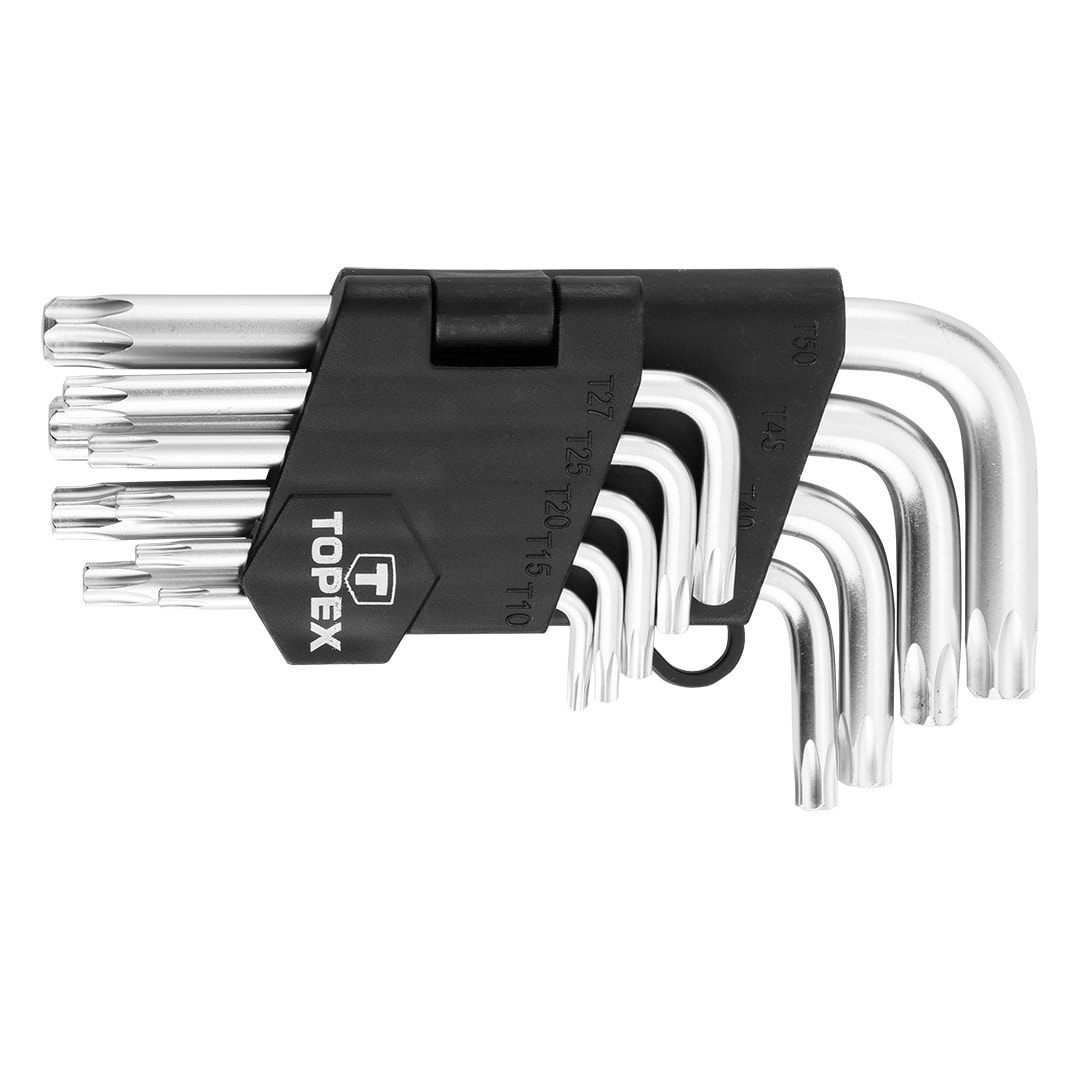 Topex Torx Keys T10-T50 - Set of 9 for special tasks