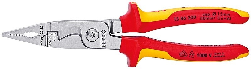 Knipex 13 86 200 - Snipe Nose Side Cutting Pliers for special tasks