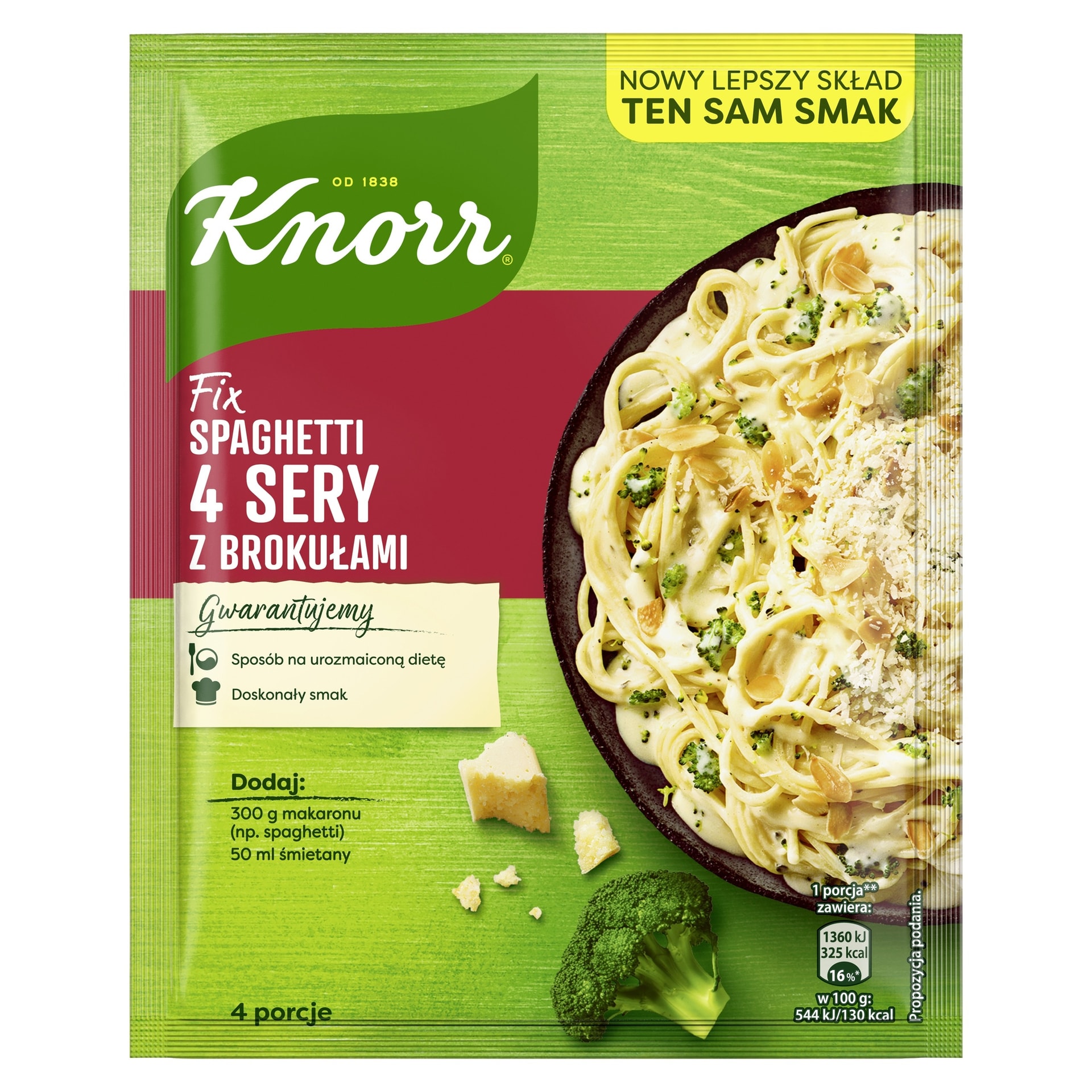 Knorr Fix Spaghetti 4 Cheese with Broccoli - perfect for a quick lunch