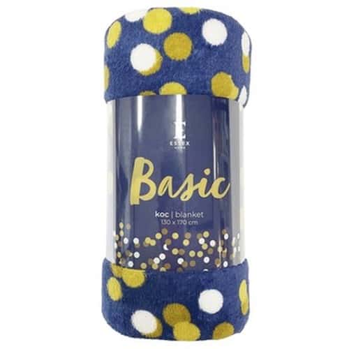 Basic Blanket 130x170 cm Dots - soft and cozy