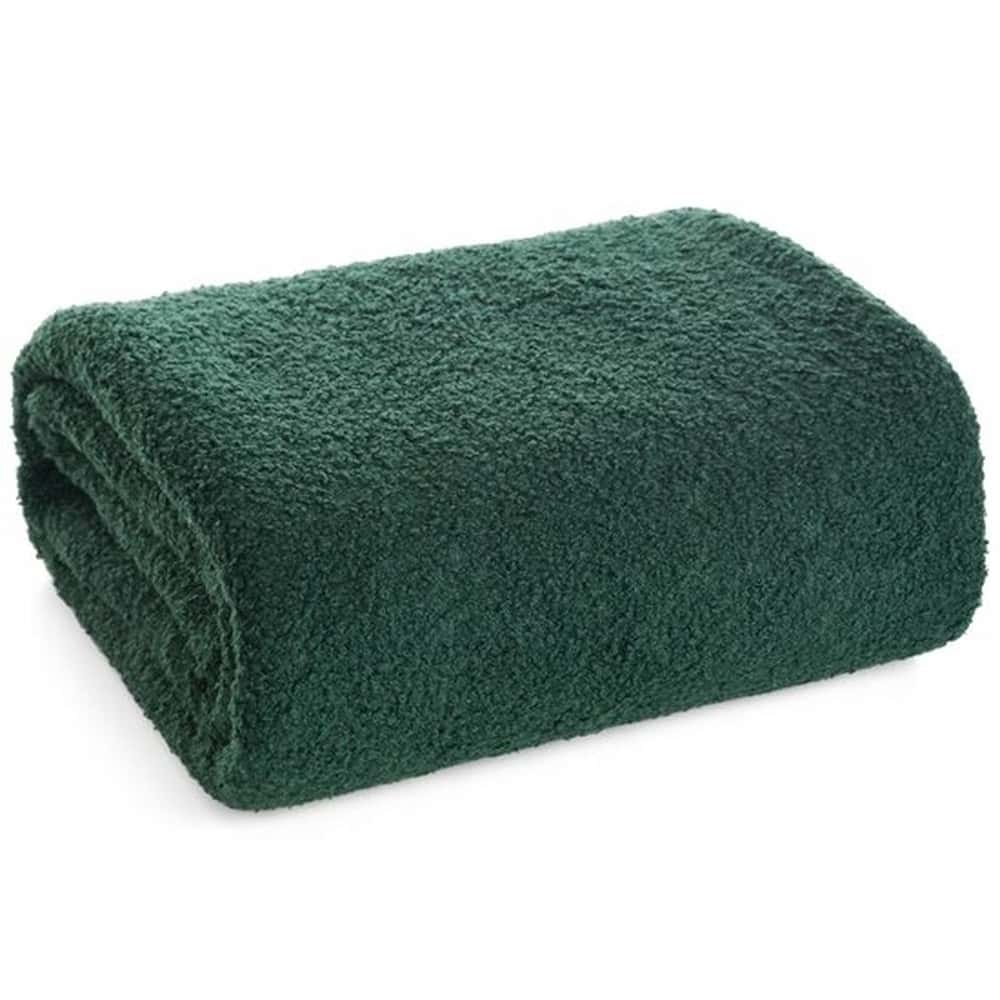 Bukla Blanket 150x200 cm dark green - soft and pleasant
