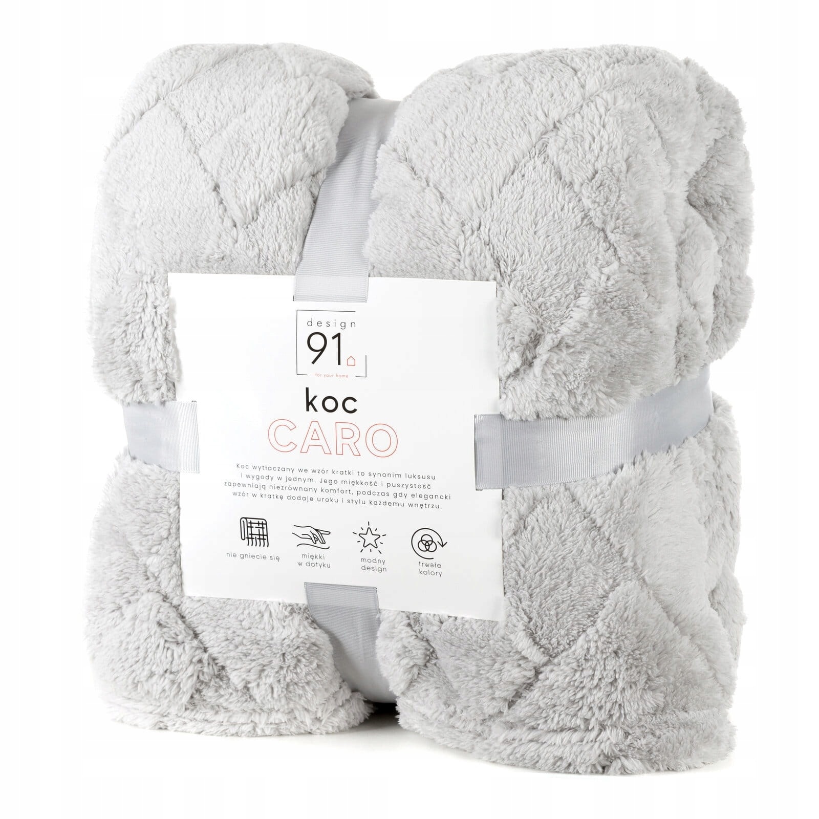 Caro Blanket silver 150x200 cm - wrap yourself in comfort!