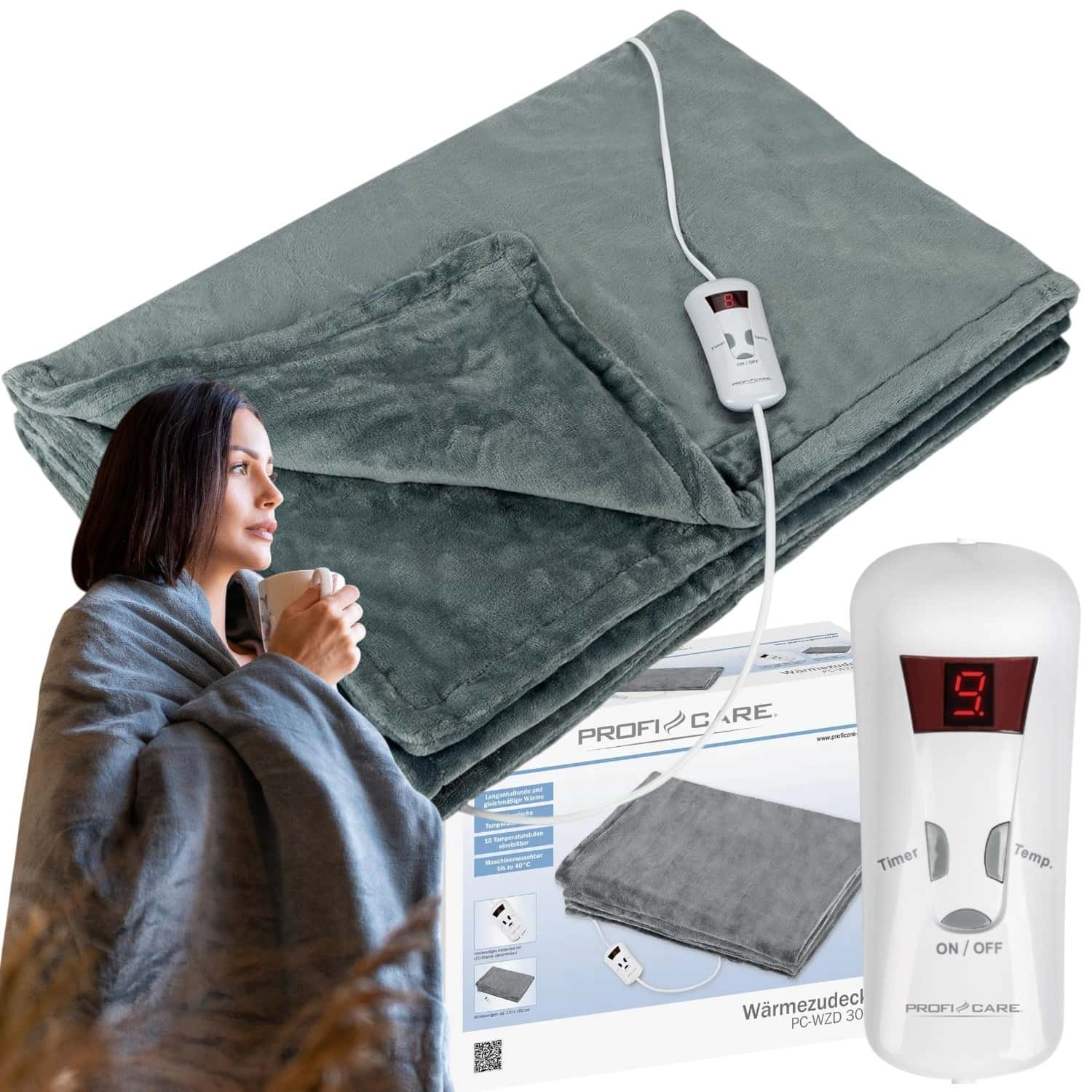 Profi PZ-WZD 3061 - Electric blanket with temperature control - perfect for cold evenings