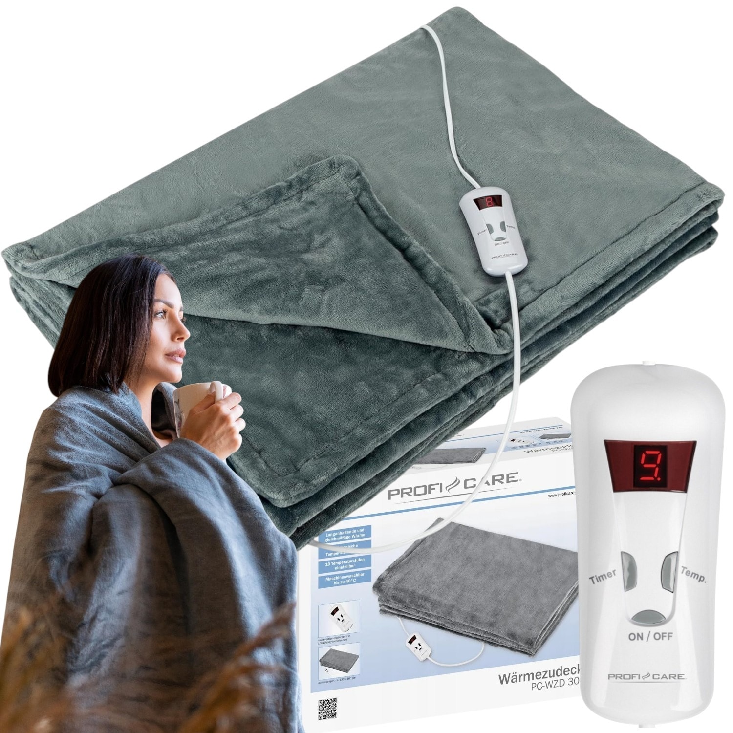 Profi PZ-WZD 3061 - Electric blanket with temperature control - perfect for cold evenings