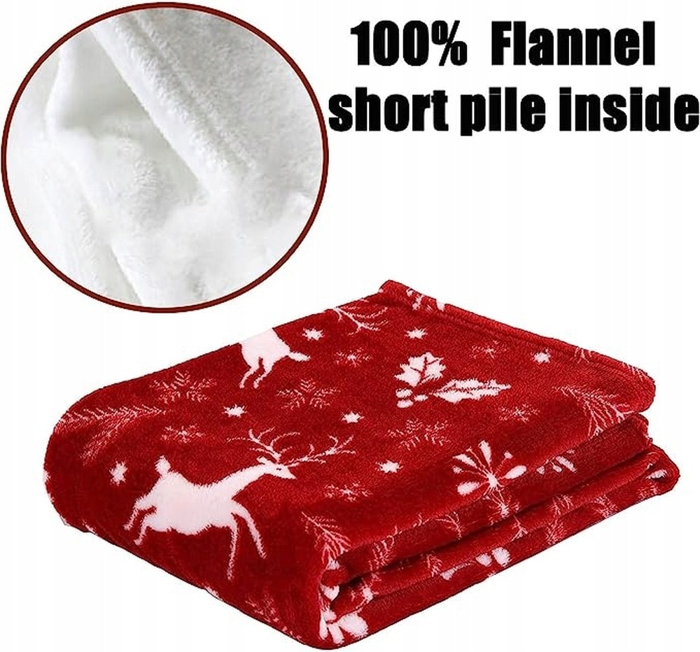 Christmas Blanket Red 150x200 cm - perfect as a gift