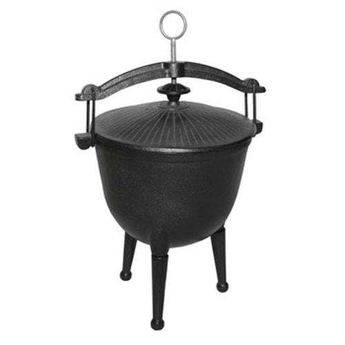 Hunting Pot - Enameled cooking pot for campfire 4.5L