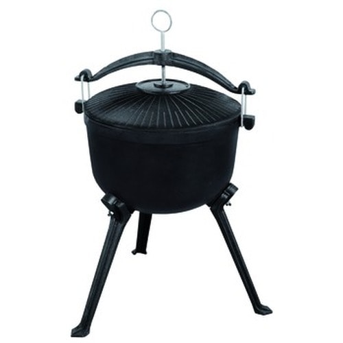 Cast iron hunting pot 7.5L - perfect for campfire and camping