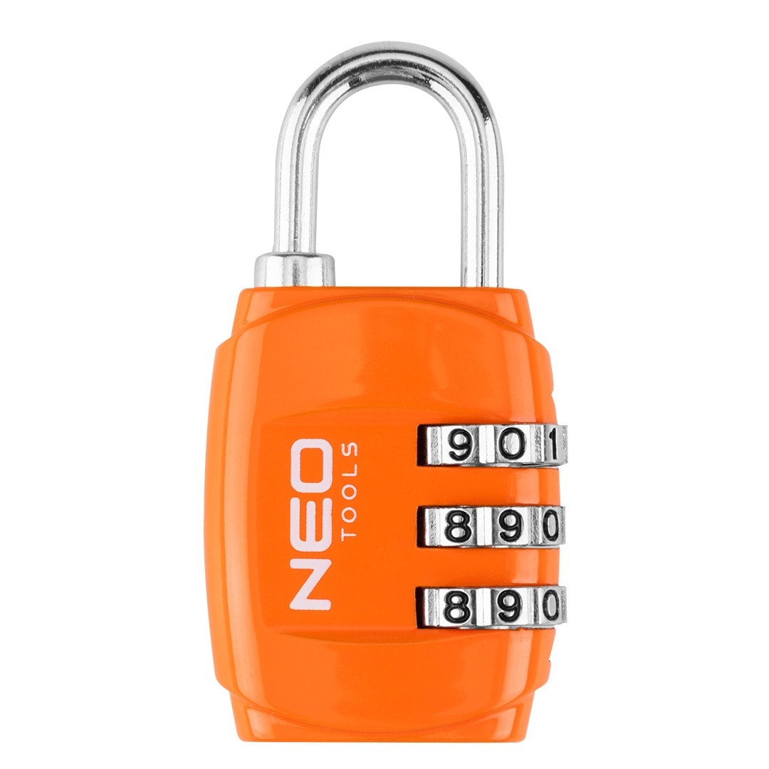 NEO TOOLS Padlock for suitcase - metal protection for your luggage