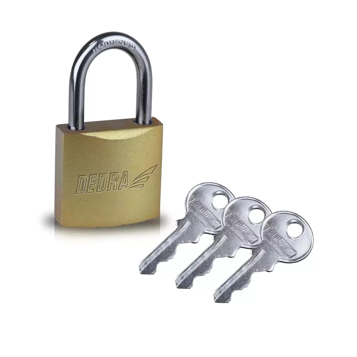 DEDRA Padlock with copper coating 50mm - solid protection