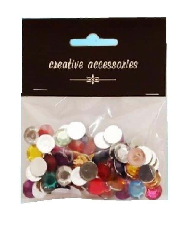 Acrylic Circles Decoration - 12 mm, ideal for crafts