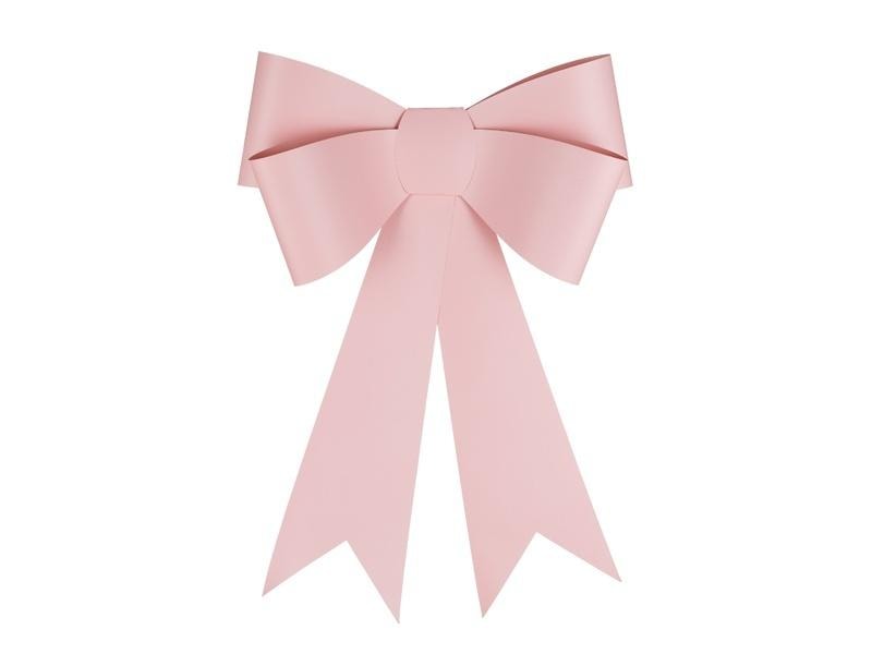 PartyDeco DIY Decorative Bow Light Pink - perfect for decorating gifts