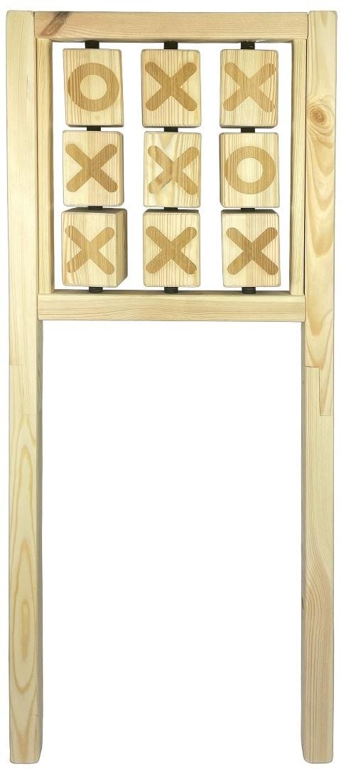 Tic Tac Toe - Wooden garden game with rotating elements