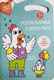Yoyo Books Coloring book with stickers - On the farm with a rooster - develop your child's creativity