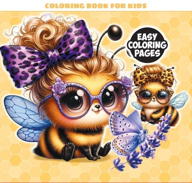 Coloring book Bees 120x120 mm - creative fun for kids