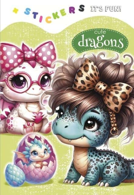 Cute Dragons Coloring Book - Develop your child's creativity!