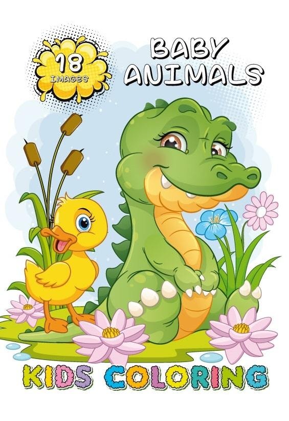 A4 Coloring Book Small Animals - perfect for children