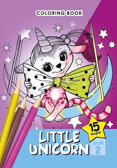 A5 Coloring Book Little Unicorns - perfect for kids