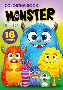 Fresh A5 Coloring Book Monsters - 16 pictures for creative children