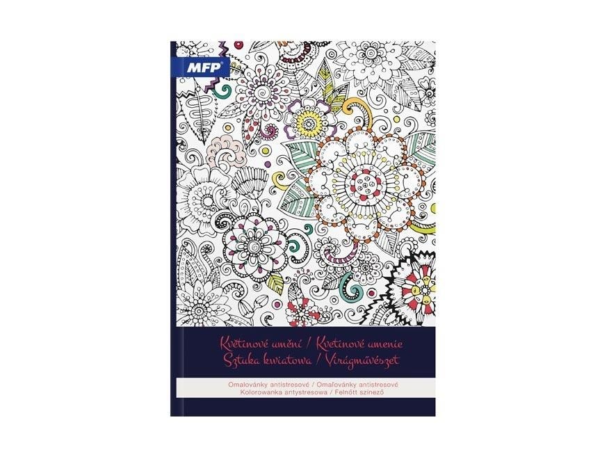MFP Paper Anti-stress coloring book - floral art for relaxation
