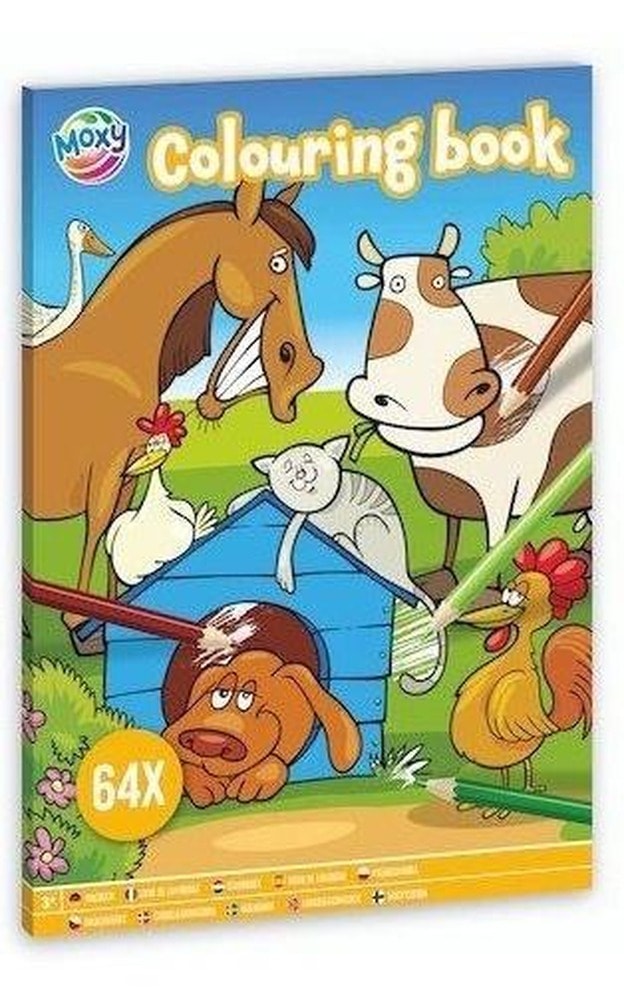 Grafix Coloring Book Animals A4 64 pages - develop your child's creativity